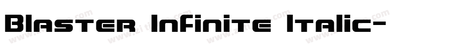 Blaster Infinite Italic字体转换